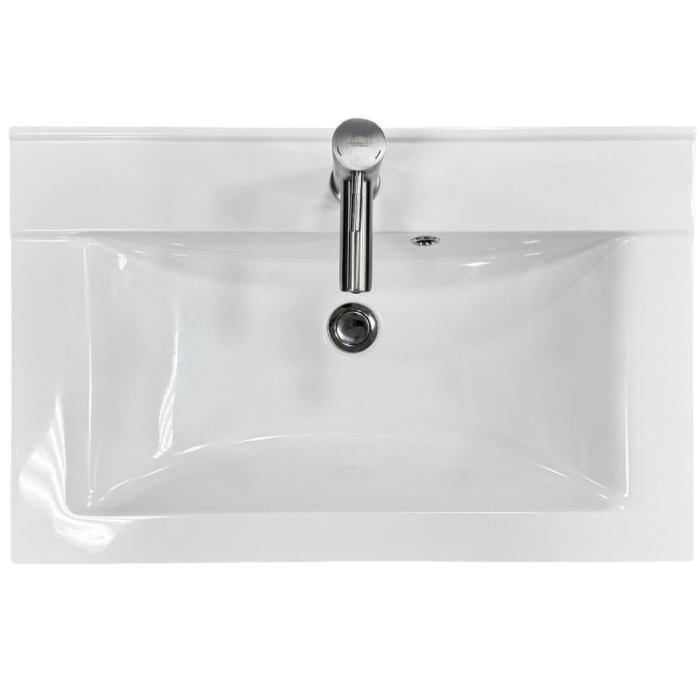 Набор для ванной ADAMANT QUANTO 70 White (4824296208101) Форма раковины прямоугольная