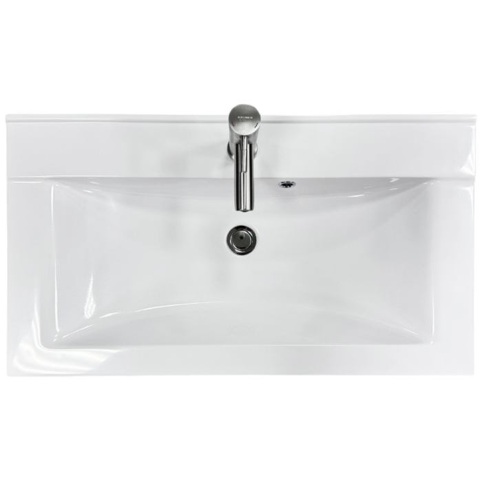 Набор для ванной ADAMANT QUANTO 80 White (4824296208201) Форма раковины прямоугольная