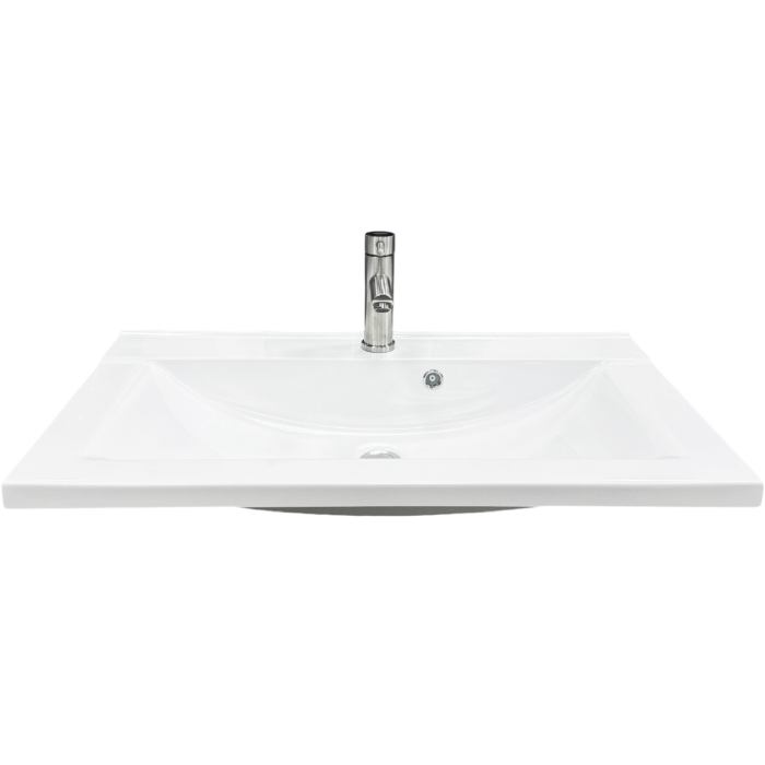 Набор для ванной ADAMANT QUANTO 80 White (4824296208201) Материал искусственный камень