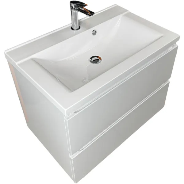 Раковина ADAMANT Quanto White 70 (4824296206201) Материал искусственный камень