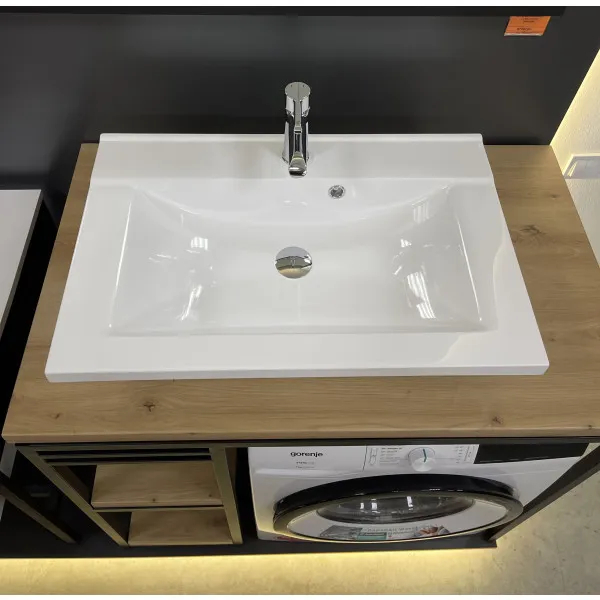 Раковина ADAMANT Quanto White 70 (4824296206201) Отверстие под смеситель есть