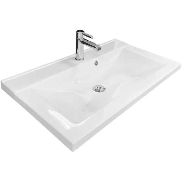 Раковина ADAMANT Quanto White 80 (4824296206301) Форма раковины прямоугольная