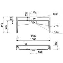 Раковина ADAMANT Vision 100 White (4824296205001)