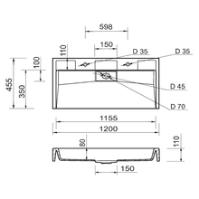 Раковина ADAMANT Vision 120 White (4824296204901)