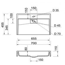 Раковина ADAMANT Vision 70 White (4824296204101)
