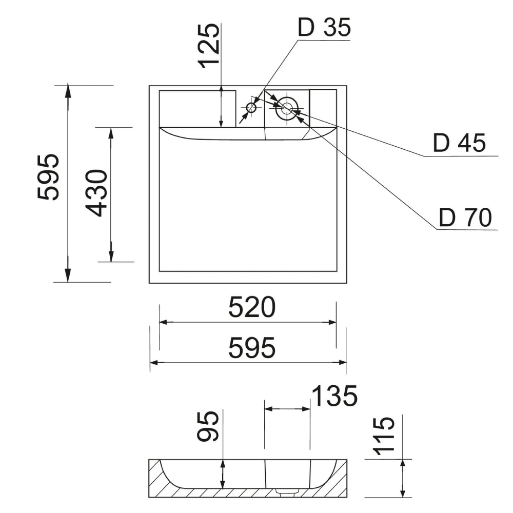 Изображение Раковина ADAMANT Washer NEW White (4824296202901)
