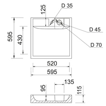 Раковина ADAMANT Washer NEW White (4824296202901)
