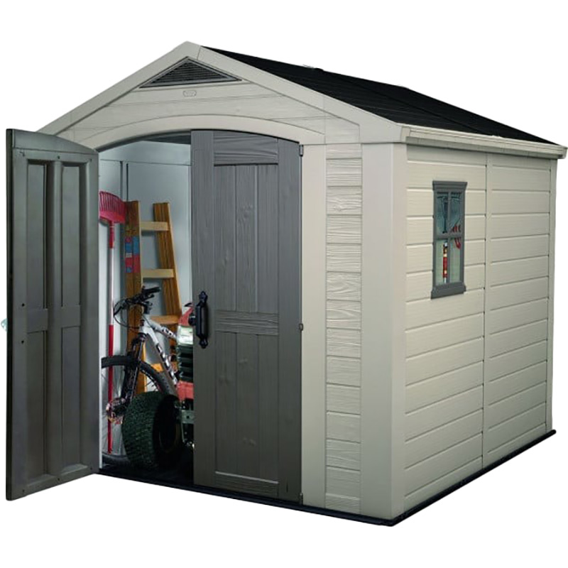 Сарай KETER Factor 8 x 8 Brown / Grey (17197916) Габариты 256.5 х 243 х 255 см