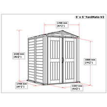 Сарай DURAMAX YardMate 171х171х210 см темно-серый (35525-1 DURAMAX)