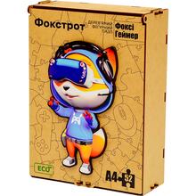 Деревянный фигурный пазл ФОКСТРОТ "Фоксі Геймер" (PuzA4 - Фоксі Геймер)