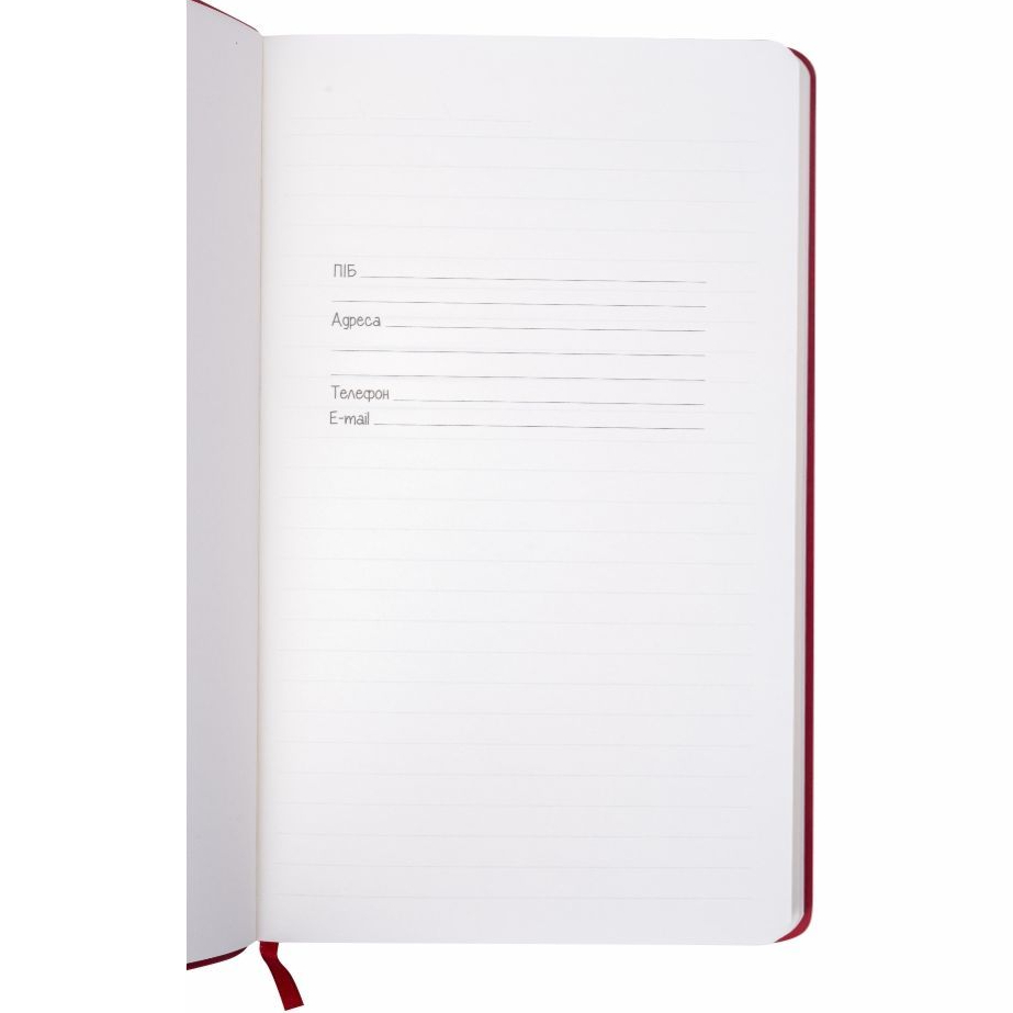 Блокнот BERGANOTE А5 Delgado 64 листа красный (50040438-02) Количество листов 64