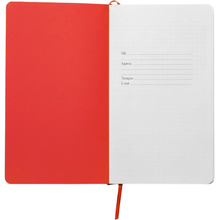 Блокнот BERGANOTE в клітинку А5 Alanis 128 листов White/Red (50040638-02)