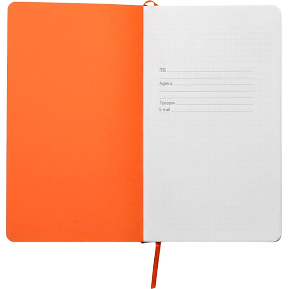 Блокнот BERGANOTE А5 Alanis 128 листов White/Orange (50040638-06) Цвет обложки белый