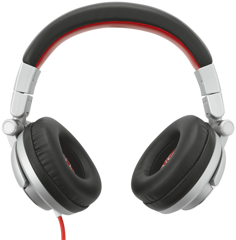 Навушники TRUST URBAN REVOLT Rimix Headphone Grey/Red Акустичне оформлення закриті