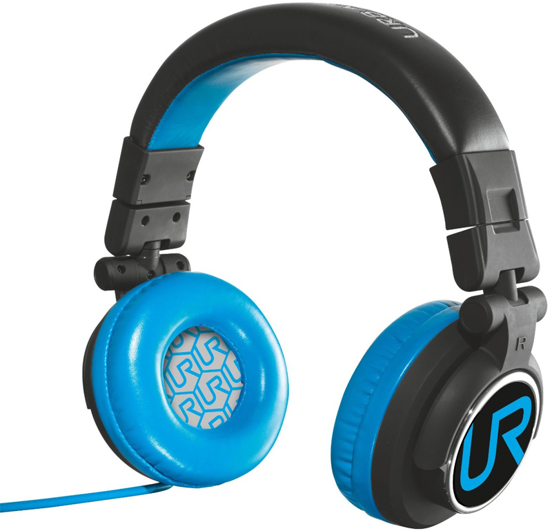 Наушники TRUST URBAN REVOLT Rimix Headphone Black/Blue Конструкция накладные (накладываются на ухо)