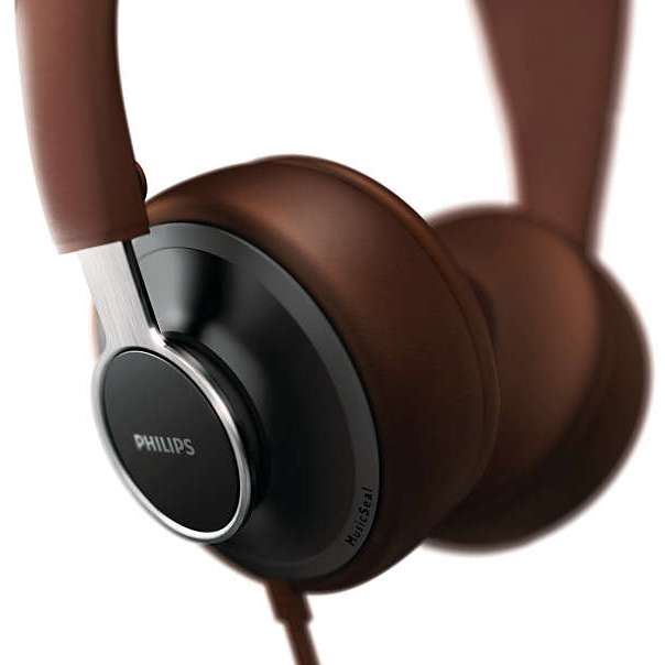 Навушники PHILIPS SHL5605BK/10 Brown Кріплення дуга (над головою)