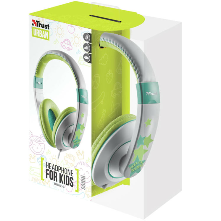 Покупка Навушники TRUST SONIN KIDS HEADPHONE Grey (19558) дитячі