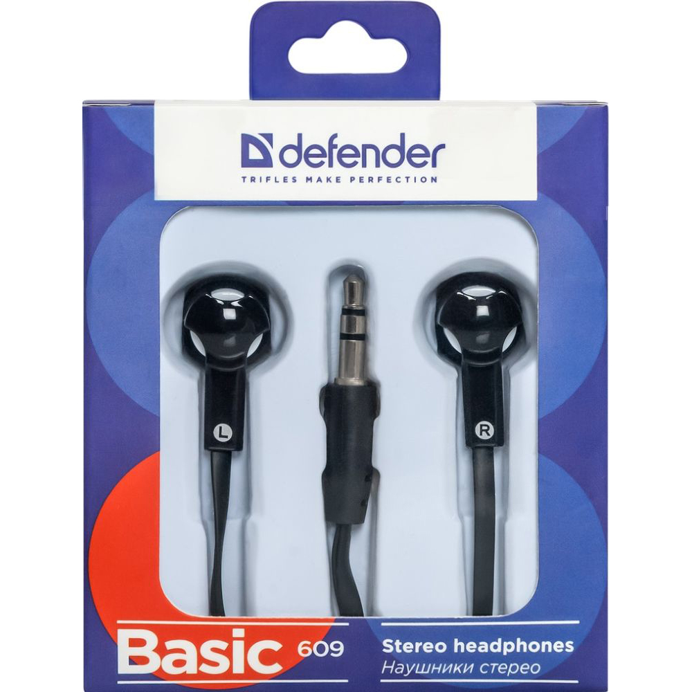 Навушники DEFENDER Basic-609 black/white (63610) Вид навушники