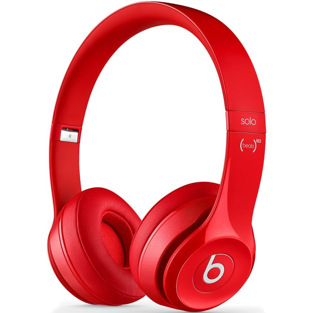 Навушники BEATS Solo 2 On-Ear Headphones (Red) Вид навушники