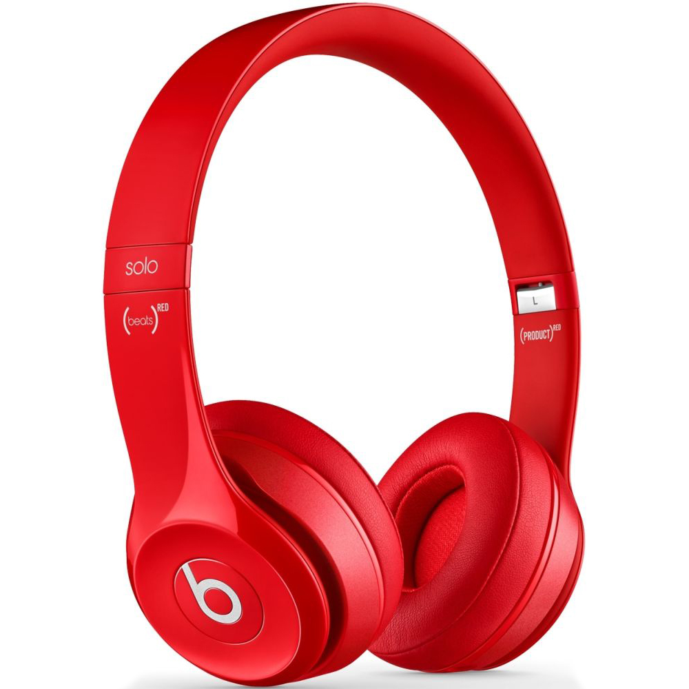 Навушники BEATS Solo 2 On-Ear Headphones (Red) Кріплення дуга (над головою)