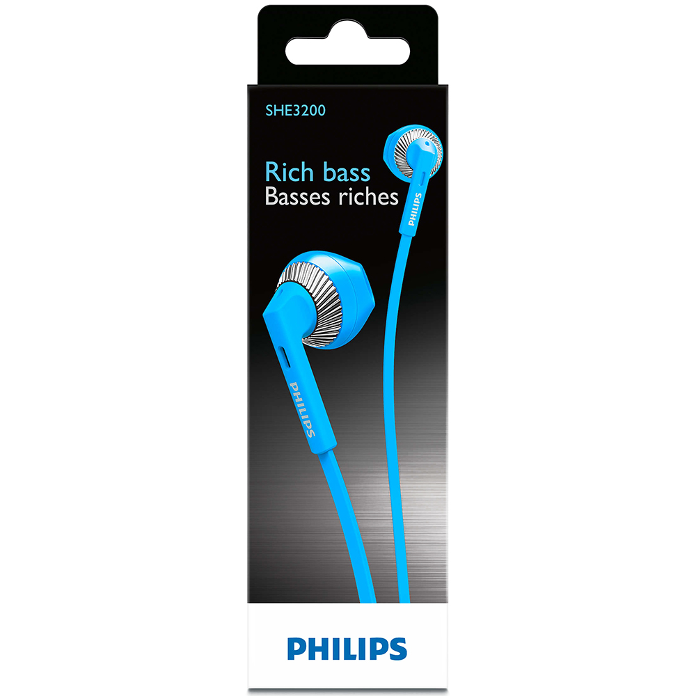 Навушники PHILIPS SHE3200BL/00 Blue Акустичне оформлення відкриті