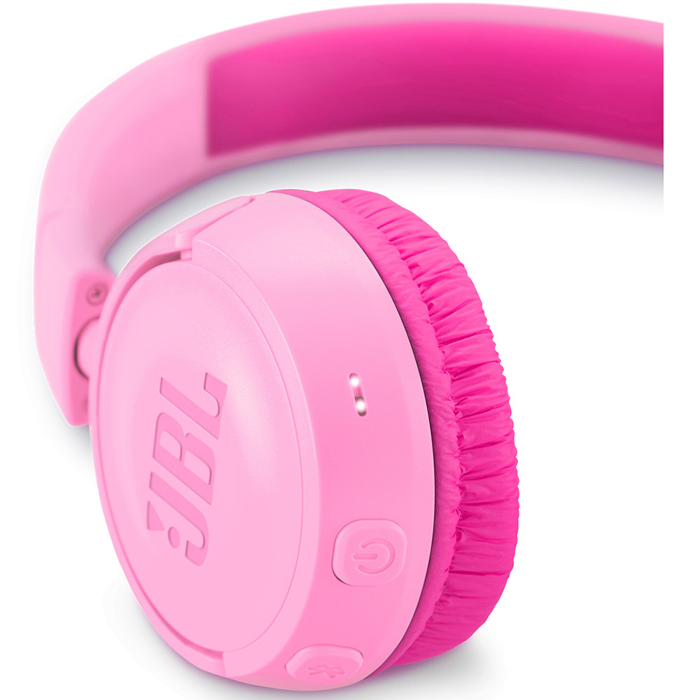 Наушники JBL JR300BT Pink (JR300BTPIK) детские Крепление дуга (над головой)