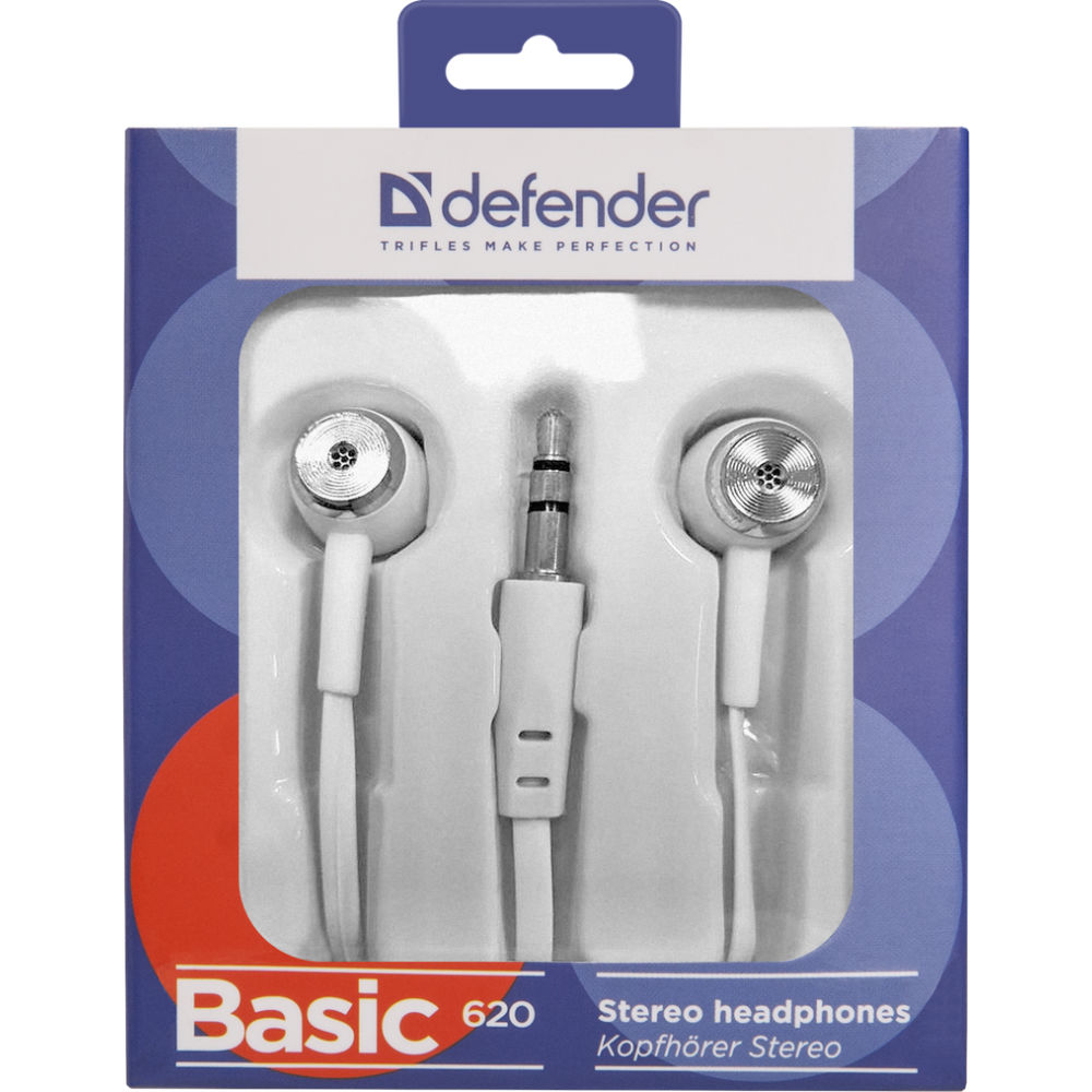 Наушники DEFENDER Basic-620 (63625) Конструкция внутриканальные (в ушной канал)