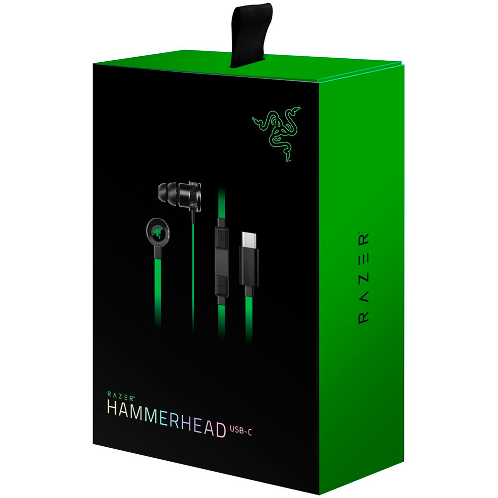 Внешний вид Наушники Razer Hammerhead USB-C (RZ04-02420100-R3G1)