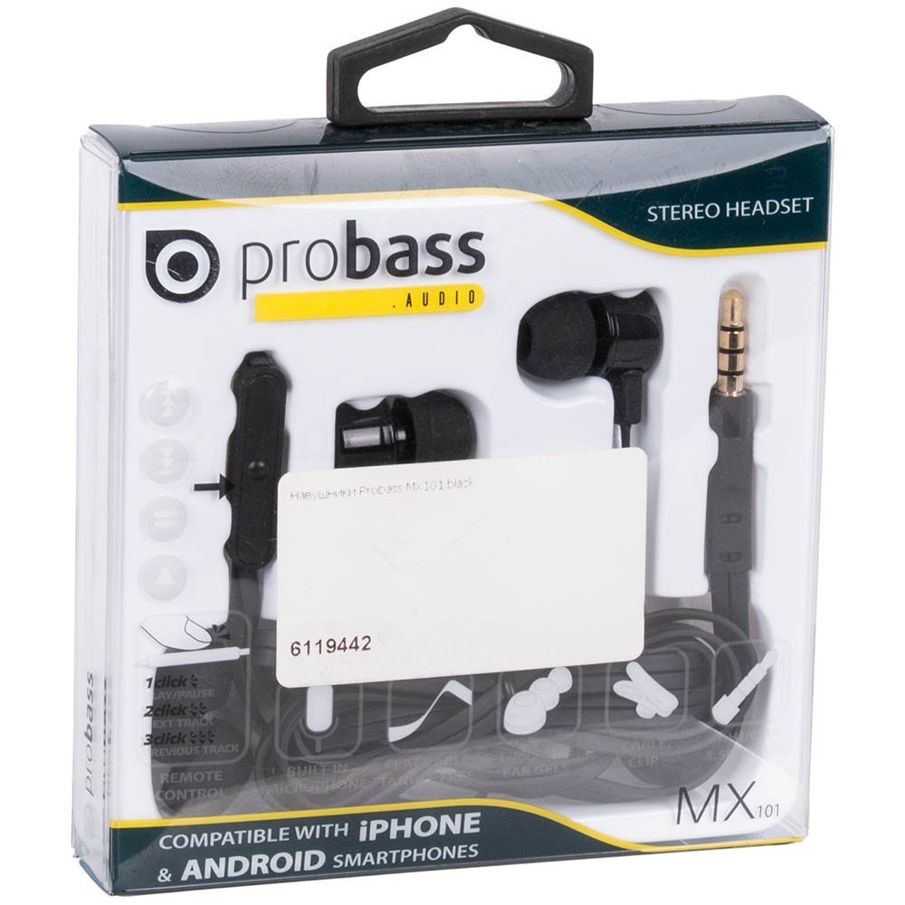 Фото Гарнітура PROBASS MX101 black