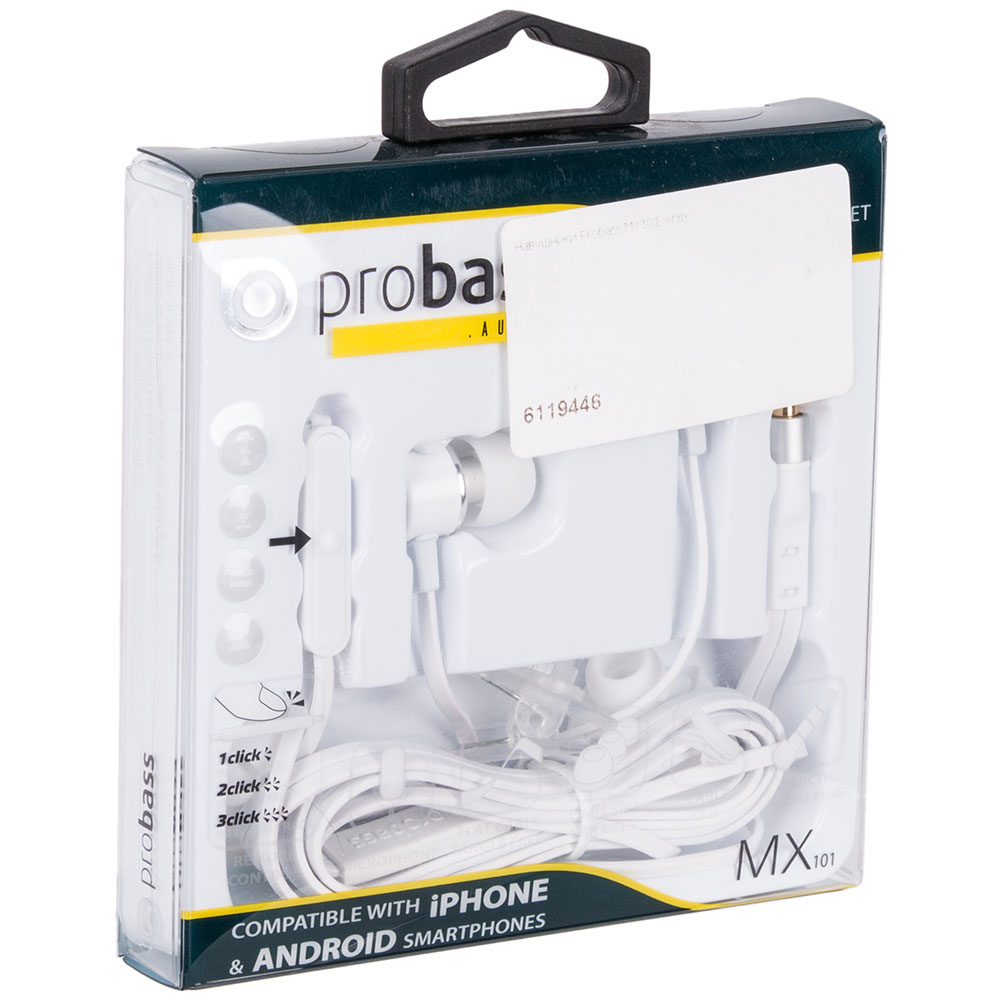 Фото Гарнітура PROBASS MX101 white