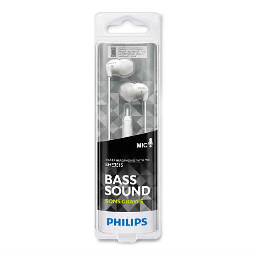 Гарнітура PHILIPS SHE3515WT/00 white Акустичне оформлення закриті