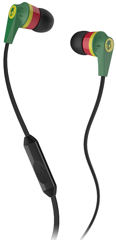 Гарнітура SKULLCANDY Ink'd 2.0 Rasta w/mic