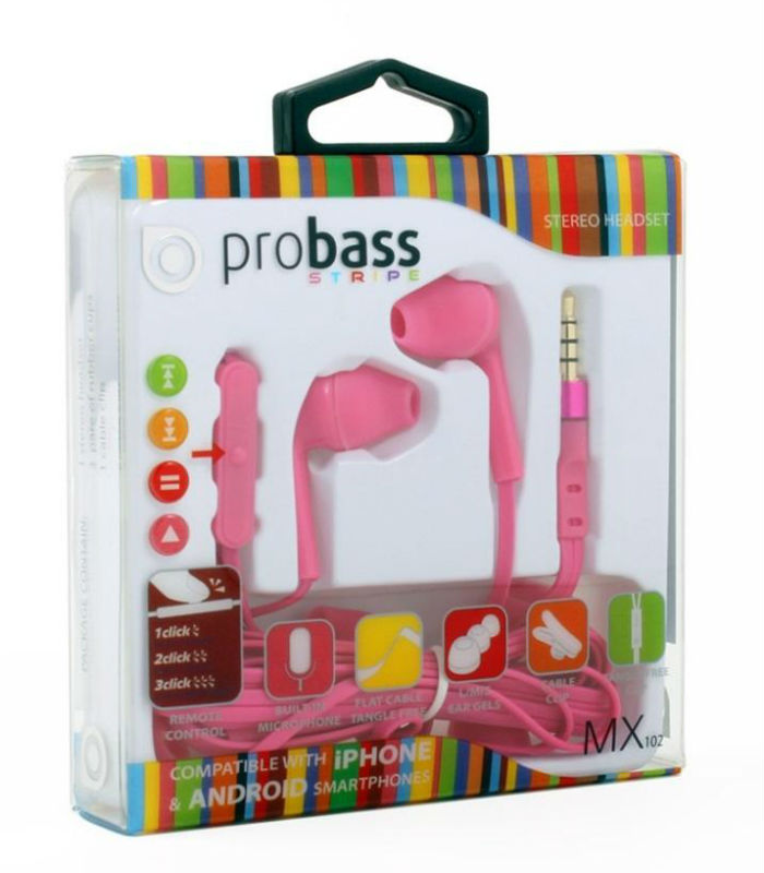 Навушники PROBASS MX102 Soft Pink