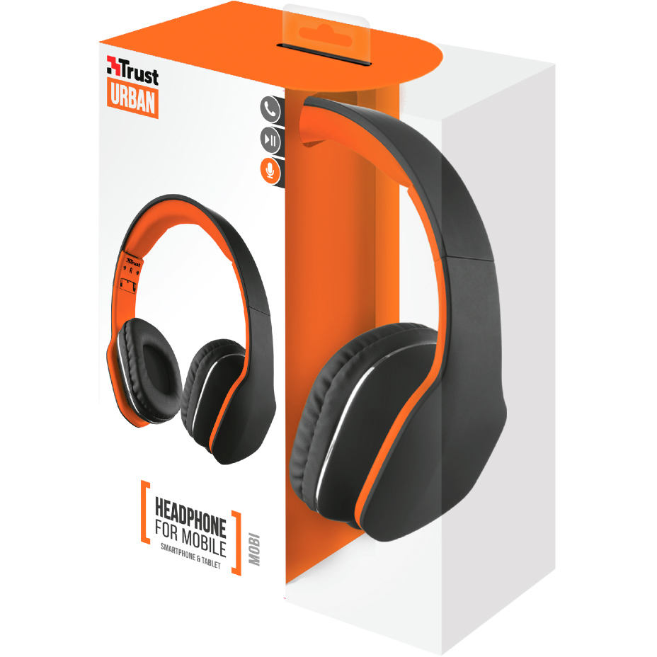 Фото Гарнітура TRUST Urban Revolt Mobi headphone Black