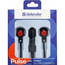 Гарнітура DEFENDER Pulse 428 Black/Red (63428)