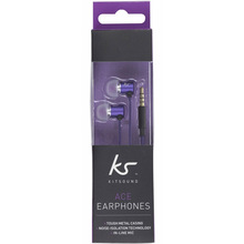 Гарнитура Kitsound Ace In-Ear with mic (Purple) KSACEMPU