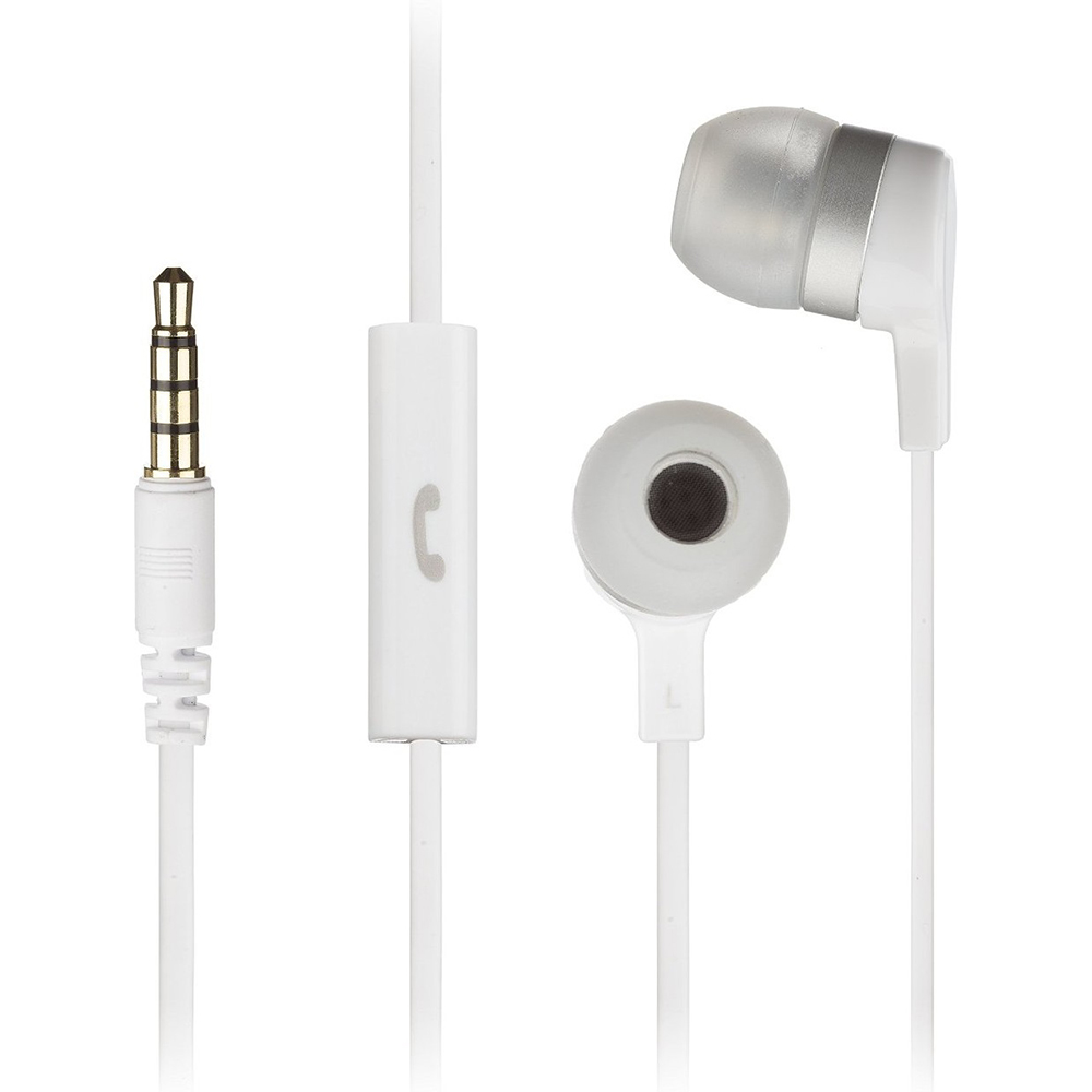 Гарнитура Kitsound Entry Mini In-Ear Headphones with Mic (White) KSMINIWH