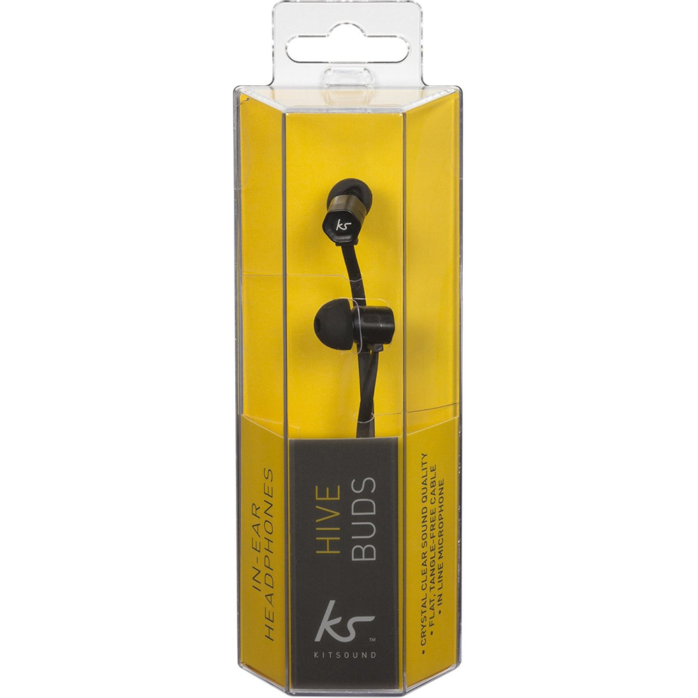 Гарнитура Kitsound KS Hive In-Ear (Black) KSHIVBBK Дополнительно 20 - 20000