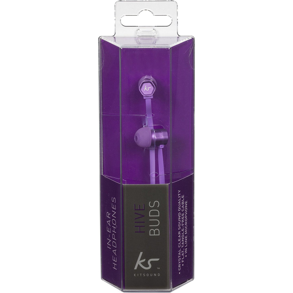 Гарнитура Kitsound KS Hive In-Ear (Purple) KSHIVBPU Дополнительно 20 - 20000