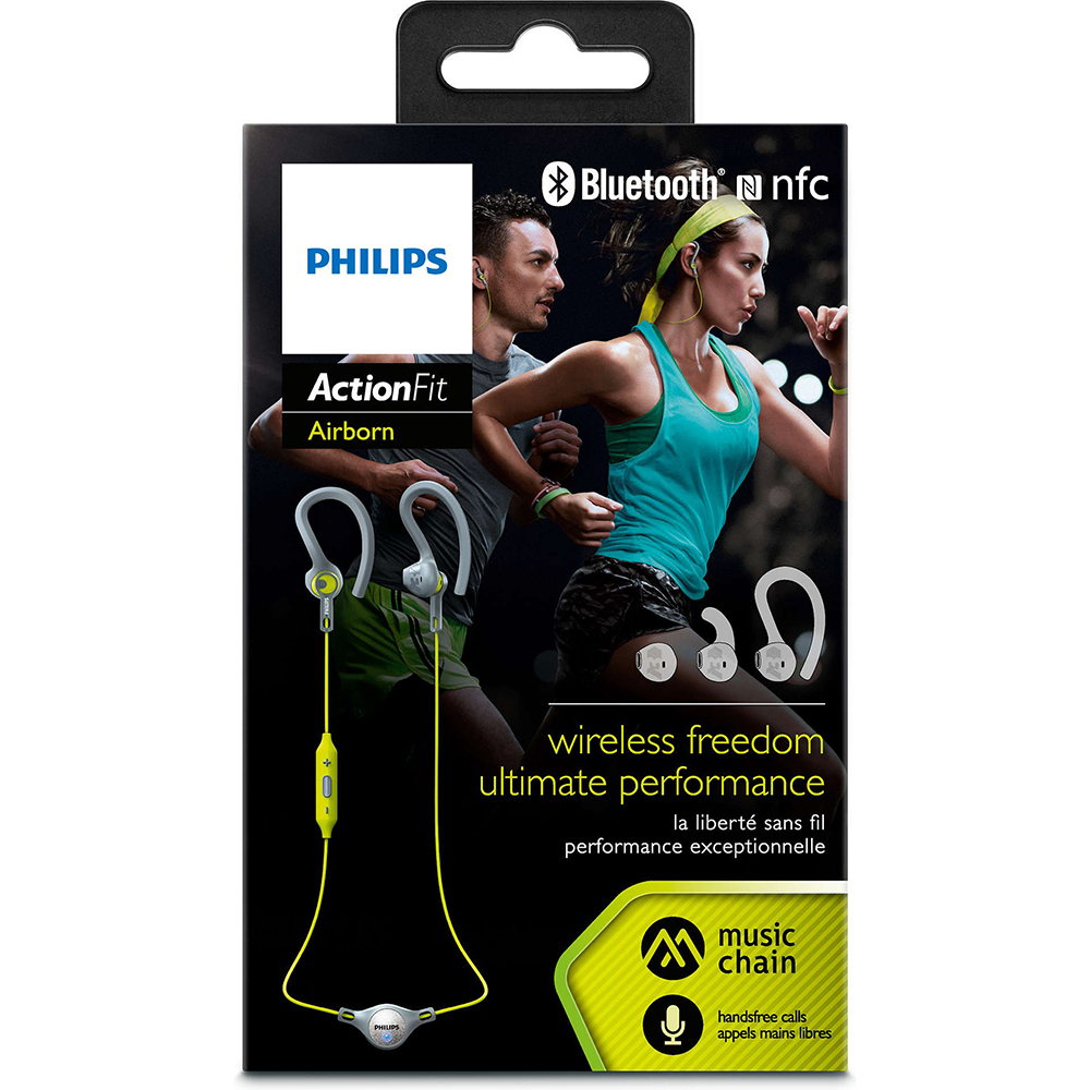 Гарнитура PHILIPS SHQ8300LF/00 Bluetooth sport Gray Green Дополнительно 15 - 22000