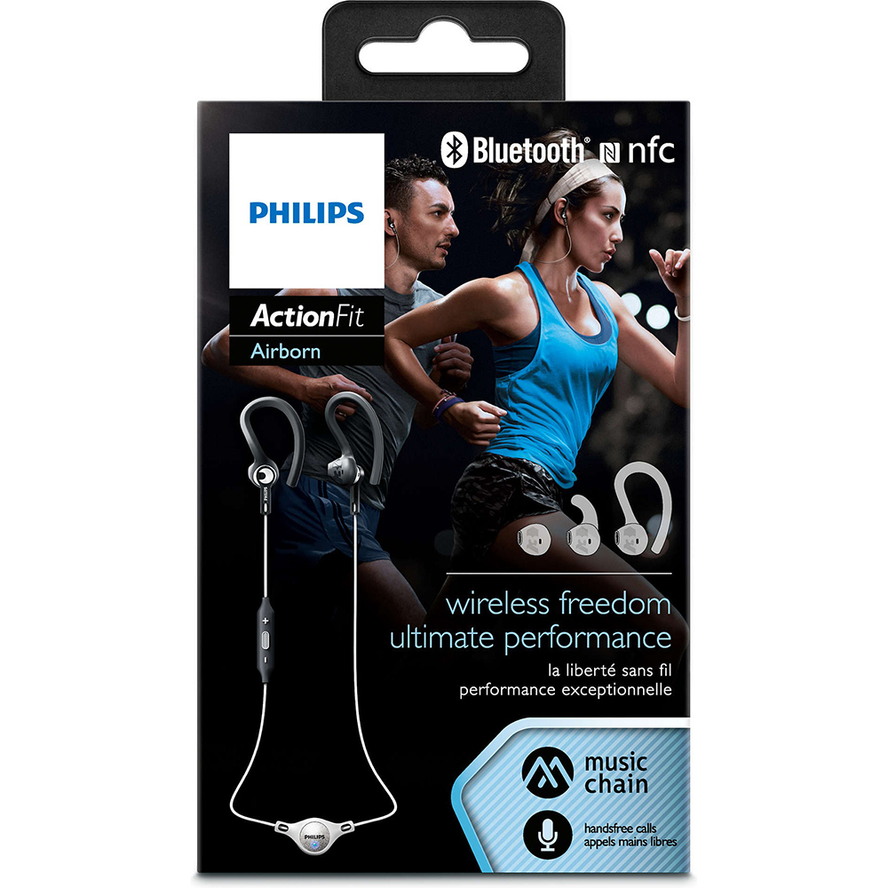 Гарнітура PHILIPS SHQ8300WS/00 Bluetooth sport Black White Додатково 15 - 22000