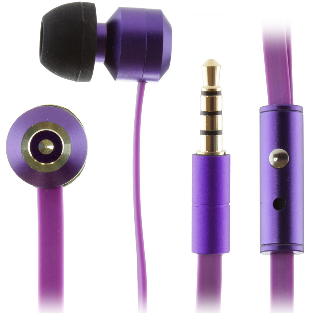 Гарнитура KIT Ribbons earphones purple (KSRIBPU)