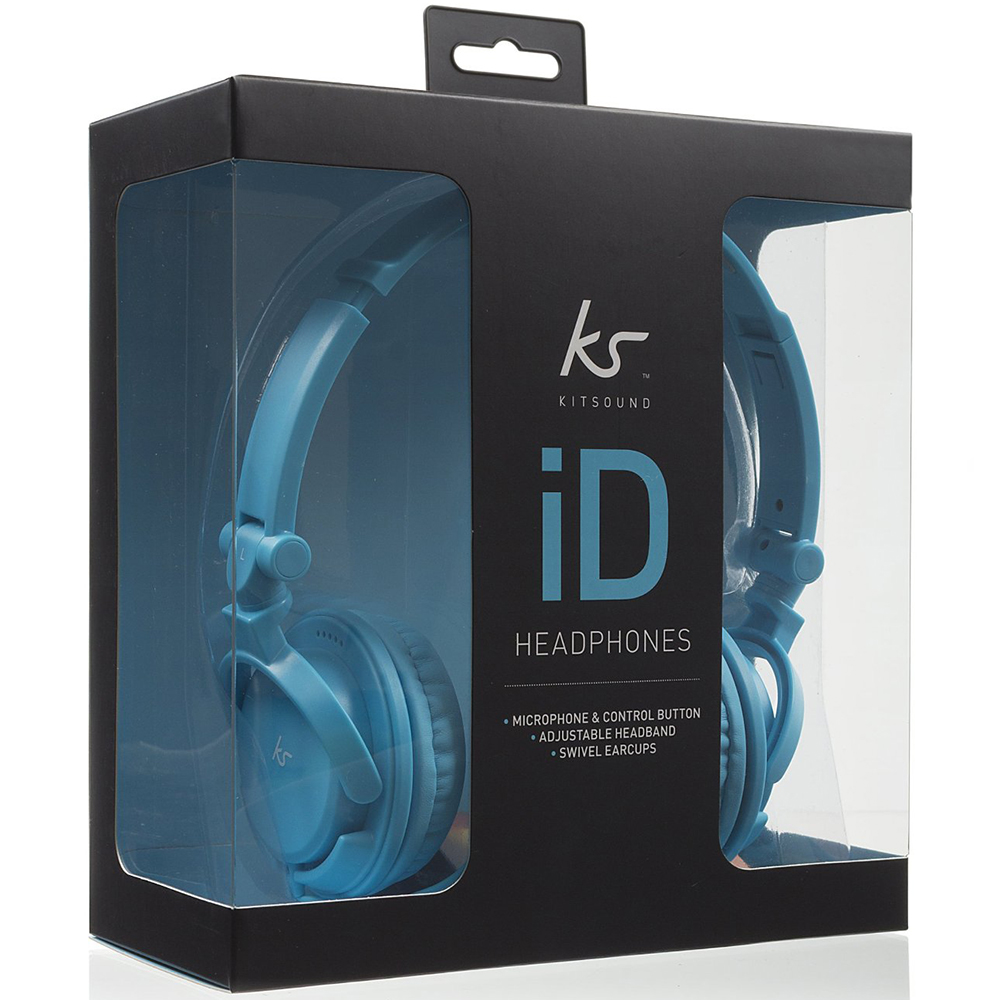 Гарнитура KIT iD Headphones Blue (KSIDBL) Дополнительно 20 - 20000