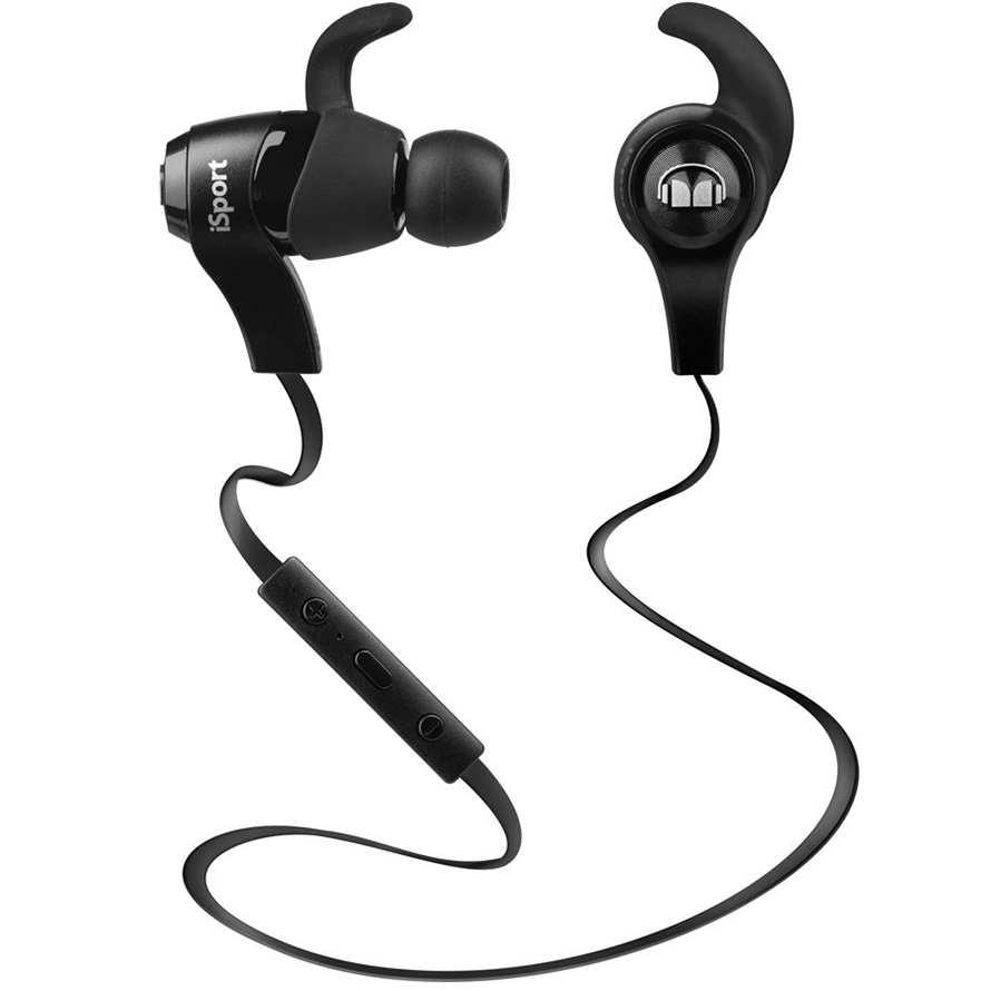 Гарнітура MONSTER iSport Black (MNS-128660-00) Конструкція внутрішньоканальні (у вушний канал)