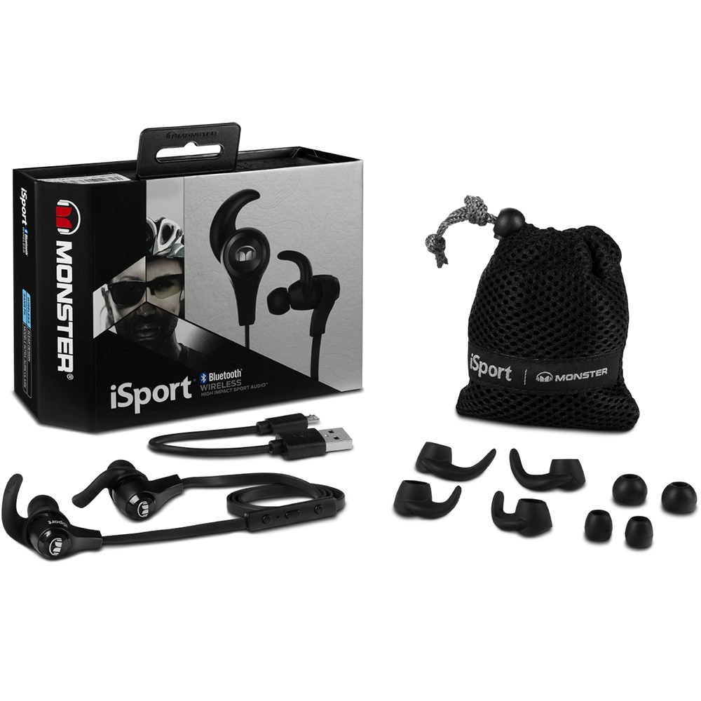 Замовити Гарнітура MONSTER iSport Black (MNS-128660-00)