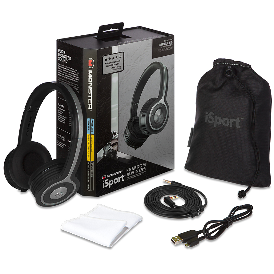 Покупка Гарнітура MONSTER iSport Freedom Black (MNS-128947-00)