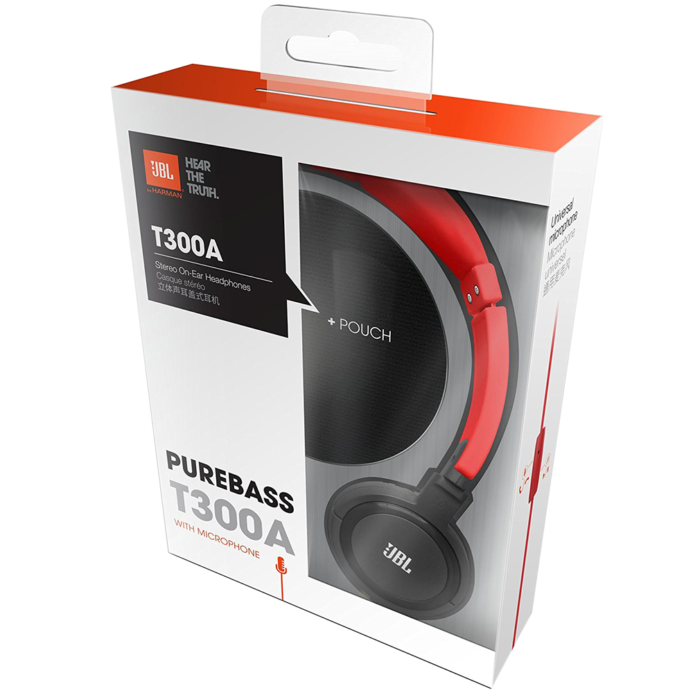 Гарнитура JBL T300A Red Gray (T300ARNG) Дополнительно 20 - 22000