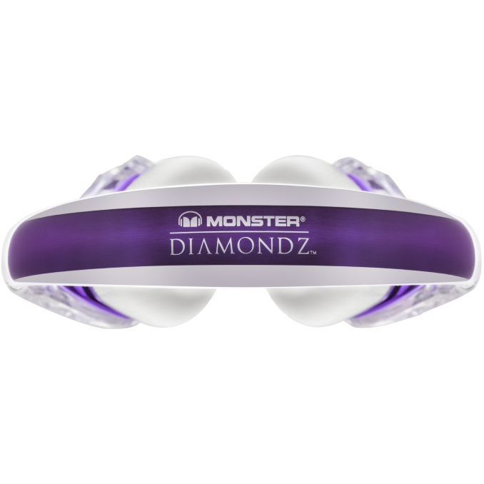 Зовнішній вигляд Гарнітура MONSTER DiamondZ On-Ear Purple and White (MNS-137016-00)