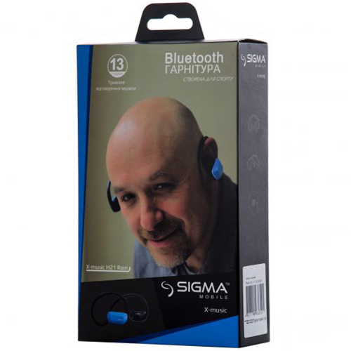 Гарнитура SIGMA HEADSET X-MUSIC H21 RAIN black (4827798636541) Конструкция внутриканальные (в ушной канал)