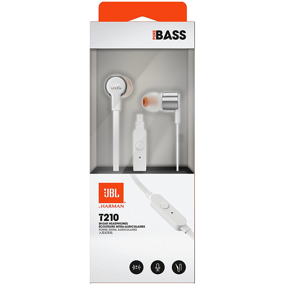 Гарнітура JBL T210 Grey (JBLT210GRY) Акустичне оформлення закриті